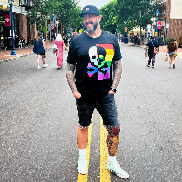 Pride Skull Tee - Dom sub